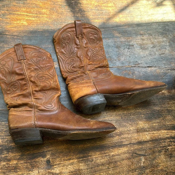 Dan Post leather Cowboy Boots size 10 main image 4